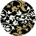 thumbnail image 3 of SAFAVIEH Soho Aaron Abstract Floral Wool Area Rug, Black/Multi, 6' x 6' Square, 3 of 10