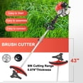 thumbnail image 6 of Floseru 52cc 2-Cycle Gas Weed Eater Gas Powe, 5-in-1 Gas Weed Wacker, Brush Cutter Gas Trimmer for Grass and Weed, Hedge Trimmer Gas String Trimmer, Edger, Pole Saw & Pruner, 6 of 13