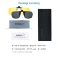 thumbnail image 5 of Gafas de Sol Polarizadas WANGLY Clip y Levantables Unisex Gris/Amarillo, 5 of 5