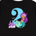thumbnail image 4 of Inktastic Second Birthday Mermaid Girls Long Sleeve Toddler T-Shirt, 4 of 5