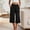 *Black, variant on ClodeEU Women's High Waisted Wide Leg Cropped Pants,Casual Elastic Waist with Pockets Beige,Women's Plus L