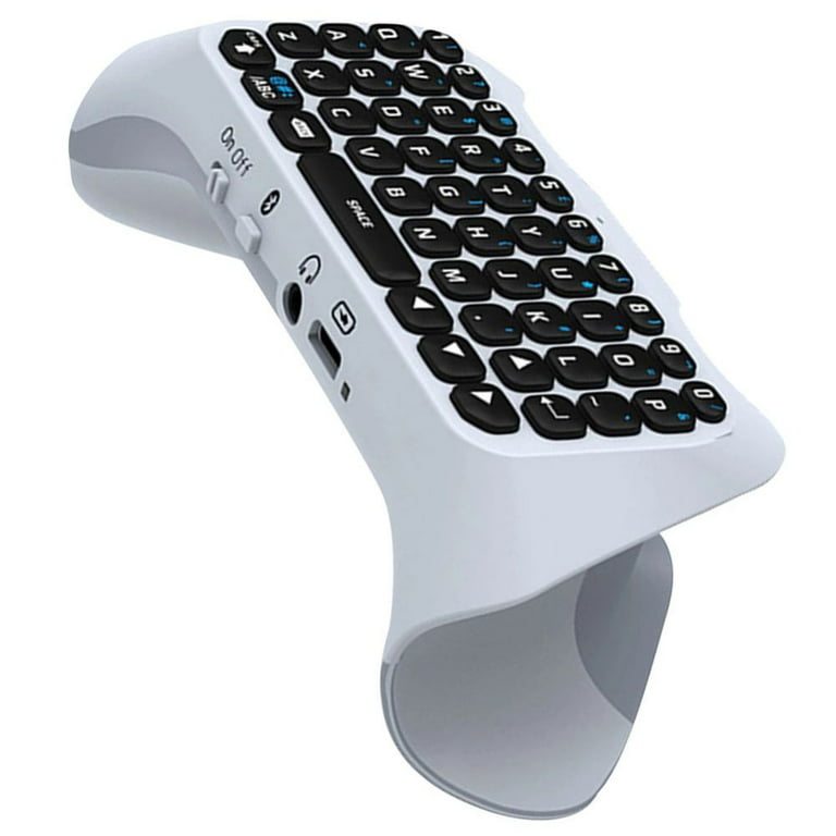 Ps5 mini clavier de contrôleur sans fil portable bluetooth 3.0 chatpad avec  haut-parleur prise audio 3,5 mm pour manette de jeu playstation 5
