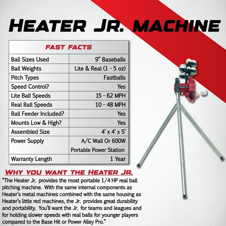 Ball Attach Machine Heater Machine Accessory Only Heater Sports Softball Auto Ball Feeder ...
