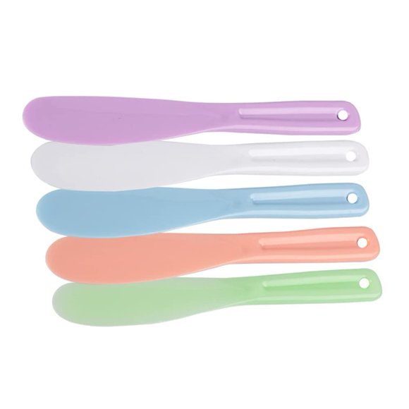PurYupearl 5 piezas desechables maquillaje cuchara mezcladora raspador espátula belleza cuchara multifuncional barra mezcladora DIY lociones aplicador máscaras faciales tratamientos y máscaras
