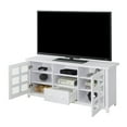 thumbnail image 3 of Convenience Concepts Newport Park Lane 1 Drawer TV Stand w/ Cabinets for TVs up to 65", White, 3 of 6