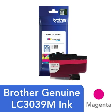 UPC: 0012502650799 | Brother Genuine LC3039M High-yield Magenta Printer Ink Cartridge