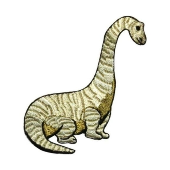 ID 0778B Long Neck Dinosaur Patch Brachiosaurus Embroidered Iron On Applique
