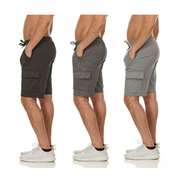 (3-Pack) Men's Moisture Wicking Cargo Shorts - Walmart.com