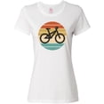 thumbnail image 3 of Inktastic Bicycle Vintage Cyclist Sunset Women's T-Shirt, 3 of 5