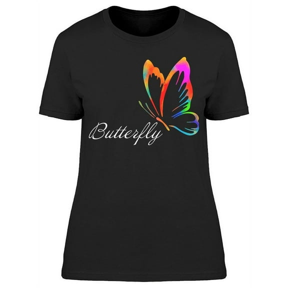 Colorful  "butterfly" T-Shirt Women -Image by Shutterstock, Female x-Large