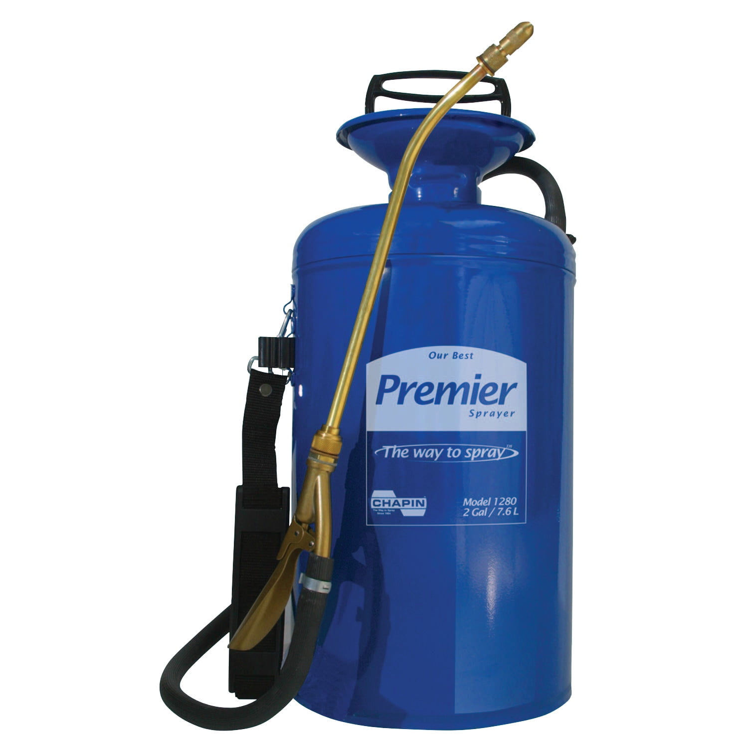 Chapin Premier Sprayer, TriPoxy Metal, 2 gal, 12" Extension, 42" Hose, Blue by Chapinâ„¢