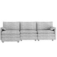 thumbnail image 7 of 108" Modular Sectional Couch,Comfy Cloud Couch with Movable Ottoman,Modern Chenille L Shaped Modular Sofa Deep Seat,Sectional Sofa Modular Sectional Sofa for Living Room,Bedroom and Apartment, 7 of 7