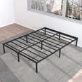 thumbnail image 3 of 12 Inch Bed Frame Queen Size No Box Spring Needed, Heavy Duty Queen Platform Metal Bed Frame Support Up to 3000 lbs, Easy Assembly, Noise Free, Black, 3 of 17