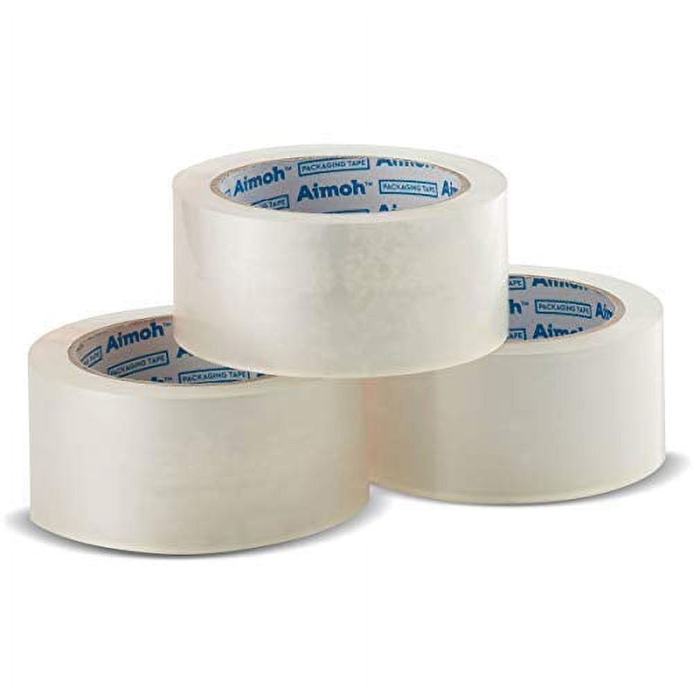 Clear Packing Tape, 2.7mil, Size 1.88 x 60 Yard, 12 Rolls - Heavy Duty Commercial Grade - Acrylic Adhesive - 3 Inch Core - Refill - Great for Moving, Packaging and Shipping (11632)