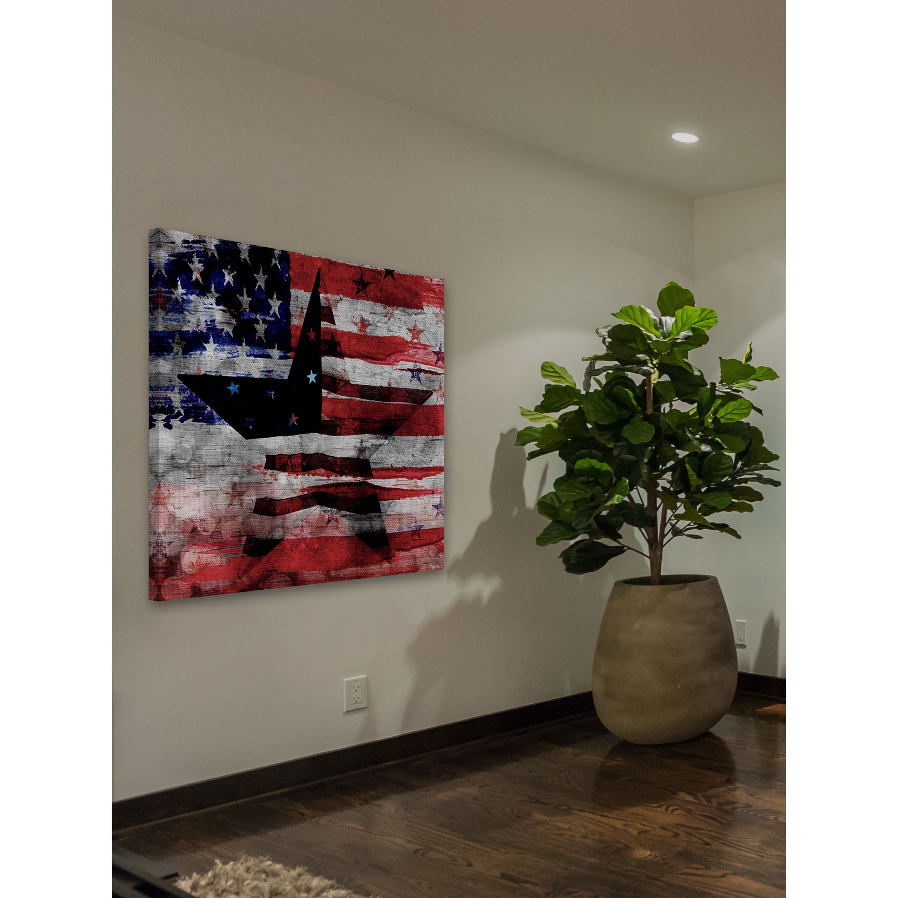 Parvez Taj "Patriotic Emblem" Print on Canvas