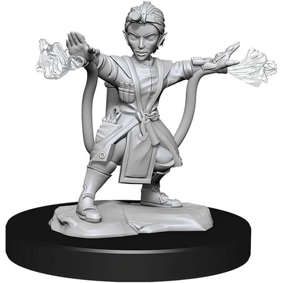 WizKids WZK90231 D&D Nolzurs Marvelous Unpainted Gnome Artificer Female W14 Miniature