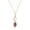 Amethyst, variant on Collection 8X4mm Marquise Blue Topaz & Round White Diamond Twist Infinity Pendant for Women with 18 Inch Gold Chain (0.05 ctw, Color I-J, Clarity I2-I3) in 10K Yellow Gold