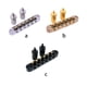 thumbnail image 3 of Naiovety Accesorios de puente de sillín de rodillo de guitarra con juego de reemplazo de orificio de poste pieza trasera de bloqueo para guitarras de 6 Accesorios para instrumentos musicales Oro Naiovety OD032285-02B, 3 of 6