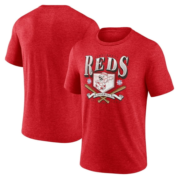 Men's  Red Cincinnati Reds Home Tri-Blend T-Shirt