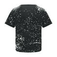 thumbnail image 3 of Puntoco Mujeres Summerchristmas Funny Letter Impreso Blusa Camisetas Casual Cuello en V Manga corta Camisetas tops Puntoco Puntoco-3937, 3 of 6
