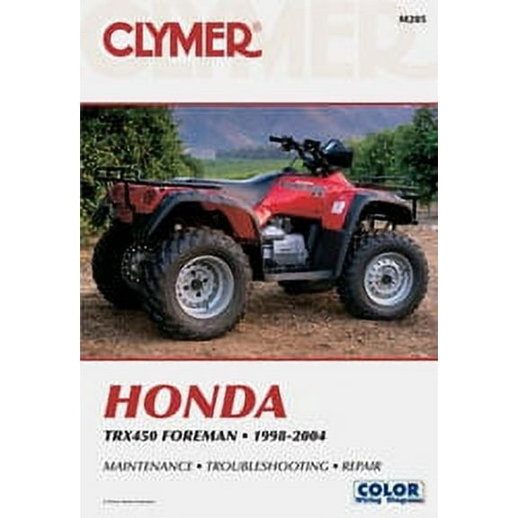 Clymer Repair/Service Manual '98-04 TRX450 Foreman ES/FE/FM/S (M205)