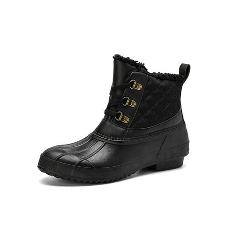 

SIMANLAN Womens Warm Duck Boots Breathable Waterproof Winter Shoes Outdoor Black 5