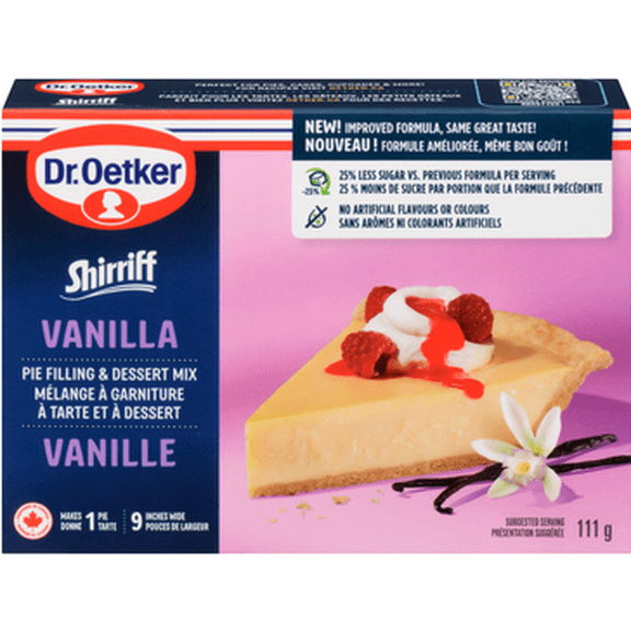Dr. Oetker Shirriff Pie Filling & Dessert Mix Vanilla 111g