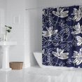 thumbnail image 2 of Watercolor Flower and Leaves Shower Curtain 72x72, Botanical Garden Style, Artistic Spring-Inspired Decor, 2 of 5