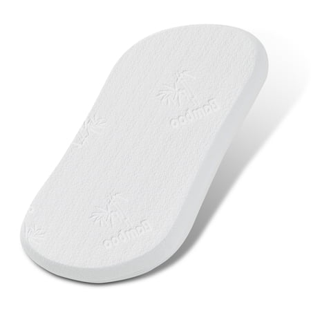 Baby Bassinet Mattress Pad 30*18*1.5 Bamboo Fiber and Microfiber Cover, Dual Side Gel Memory Foam Mattress. for Halo Bassinest Swivel/Flex/Glide/Premiere/Luxe Series Sleeper,Waterproof Zippered Cover
