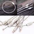 thumbnail image 2 of UDIYO Durable Stainless Steel Screw Locking Wire Keychain Rope Key Holder Organizer, 2 of 7