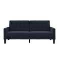 thumbnail image 5 of Better Homes & Gardens Porter Fabric Tufted Futon, Navy Linen, 5 of 18