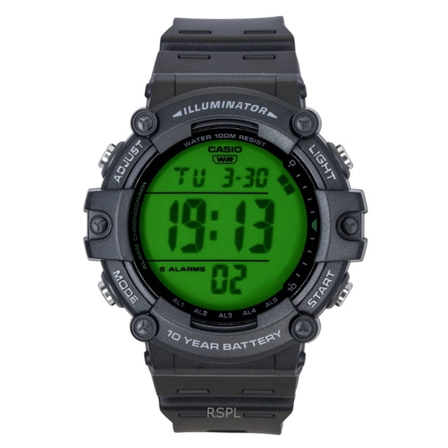 Casio Montre pour Homme Numérique Multifonction à Quartz, Bracelet en Résine, AE-1500WHC-1AV, 100 m
