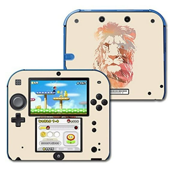 MightySkins Skin Compatible with Nintendo 2DS - Desert Lion | Protective, Durable, and Unique Vinyl Decal wrap Cover | Easy to Apply, Remove, and Change Styles | Made in The USA