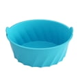 thumbnail image 1 of Revestimiento De Olla De Cocción Lenta Silicona Olla de cocción lenta Liner Divisor Crockpot Cocina Sopa Olla Herramienta de cocina (Azul) Likrtyny Libre de BPA, 1 of 8