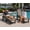 Weatherwood and Black, variant on American Furniture Classics HDPE Outdoor Chaise Lounge Chair in Cedar and Black