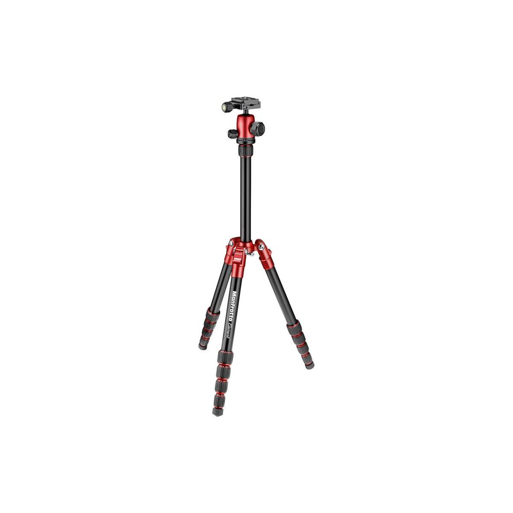 manfrotto element traveller small aluminum 5section tripod kit with