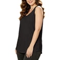 thumbnail image 5 of Tank Tops for Women Plus Size Solid Sleeveless Shirttail Tops for Summer, 5 of 5