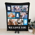 thumbnail image 5 of AISENIN Gifts for Dad Personalized Custom Customized Blankets with Photos Gifts for Happy Fathers Day Birthday Gifts with Photos Picture Blankets Throw Gifts for Daddy from Daughter Son Kids, 5 of 5