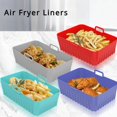 thumbnail image 2 of 1pcs Panier en Silicone pour Friteuses à Air Four Plateau de Cuisson Pizza Poulet Frit en Silicone, 2 of 12
