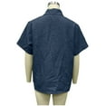 thumbnail image 3 of yillto Men Big and Tall Dressy Shirts Short Sleeve Button down Work Office Wedding Solid Color Top L-6XL, 3 of 4