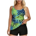 thumbnail image 2 of Trajes de baño para mujer, Trajes de baño para mujer, Traje de baño bikini de tirantes sin espalda de color liso para mujer, Conjunto de bikini con bloques de color y hombros descubiertos, Traje de ba, 2 of 7