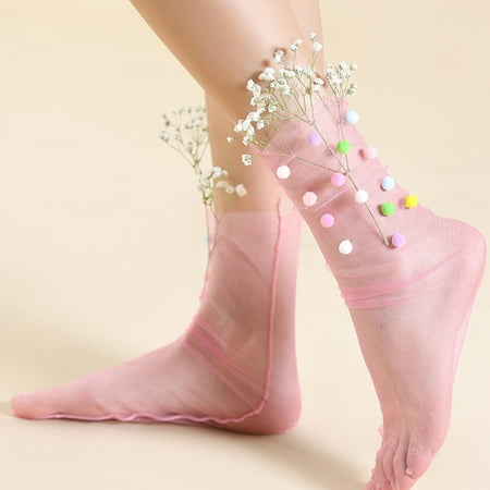 

christmas socks for women 1 Pairs Women s Fashion Silk Stockings Socks Breathable Lace Socks Solid Color Socks