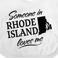 thumbnail image 4 of Inktastic Someone in Rhode Island Loves Me Boys or Girls Baby Bib, 4 of 4