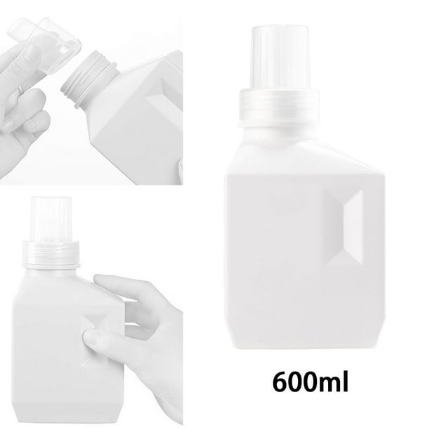Botella de detergente Colcomx Recargable Caja de almacenamiento de gran capacidad Blanco 600ml