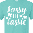thumbnail image 4 of Inktastic Saint Patrick's Day Sassy Lil' Lassie with Shamrocks T-Shirt, 4 of 5
