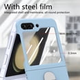 thumbnail image 3 of TECH CIRCLE Case for Samsung Galaxy Z Flip5 (2023) - Hard Plastic Shockproof Rugged Phone Case Slim Fit Lightweight Cover with Phone Ring Stand Holder, Skyblue, 3 of 9