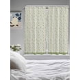 thumbnail image 3 of Green Floral Living Room Curtains 2 Panel, Spring Flowers Cafe Window Treatment, Extra Long Farmhouse Bedroom Bathroom Kitchen Curtains Drapes 104"x72", 3 of 6
