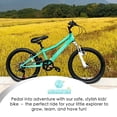 thumbnail image 6 of AVASTA Govet 20'' Kids Mountain Bike for 6-12 Years Old Boys Girls with Suspension Fork, 6 Speeds Drivetrain, Mint Green, 6 of 11