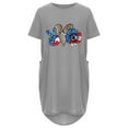thumbnail image 3 of Jophufed 4th of July Dress for Women Summer Fashion Independence Day Flag Print Casual Short Sleeve With Pocket Round Neck Loose Dress, 3 of 5