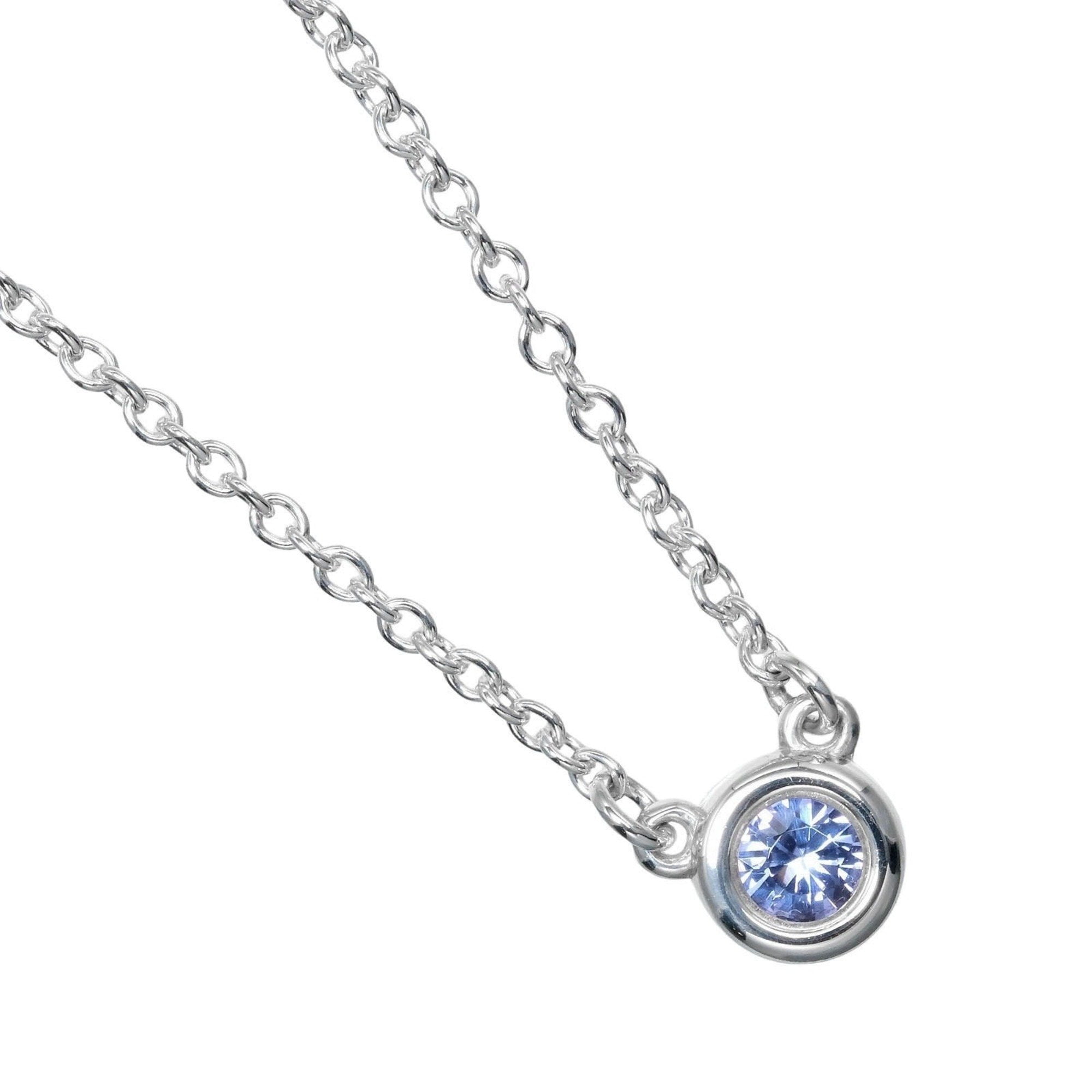 Pre-Owned Tiffany & Co. Color by the Yard Blue Necklace, 925 Silver, Colored Stones,... (Good)